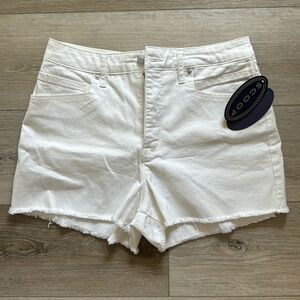 Scoop White Denim Shorts